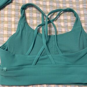 Lululemon Athletica Turquoise Strappy Sports Bra